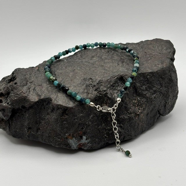 Blue Tourmaline Tiny Stone Bracelet
