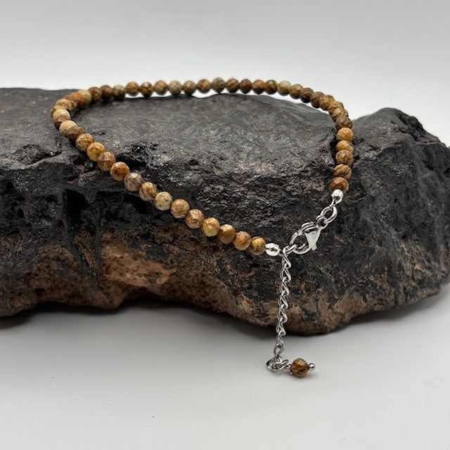 Picture Jasper Tiny Stone Bracelet