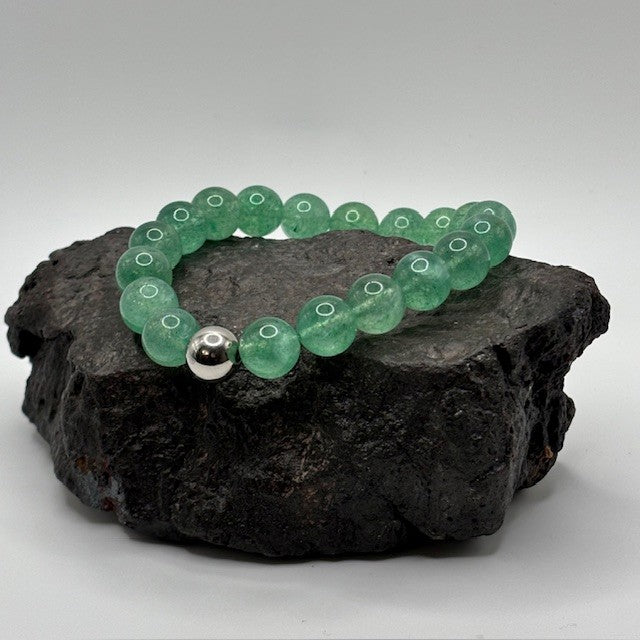 Green Strawberry Quartz Bracelet