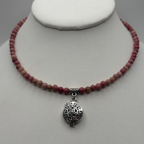 Rhodonite Aromatherapy Choker / Bracelet