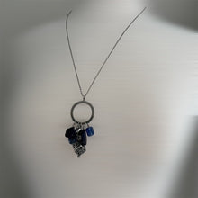 Blue Magnesite, Sodalite, Lapis Lazuli and Blueberry Quartz Aromatherapy Necklace