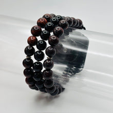 Red Tiger Eye, Black Agate and Heliotrope Apple Watch Band