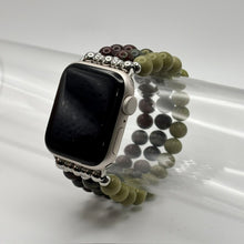 Heliotrope, Dragon Blood Jasper & Alashan Jade Apple Watch Band