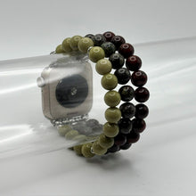 Heliotrope, Dragon Blood Jasper & Alashan Jade Apple Watch Band