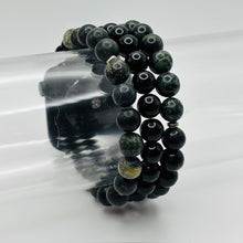Serpentine, Obsidian and Kambaba Jasper Gemstone Apple Watch Band