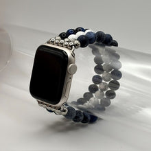 Blue Tiger Eye, White Howlite and Sodalite Apple Watch Band