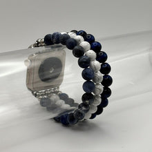 Blue Tiger Eye, White Howlite and Sodalite Apple Watch Band