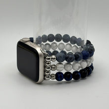 Blue Tiger Eye, White Howlite and Sodalite Apple Watch Band