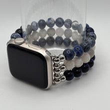 Blue Tiger Eye, Crazy Lace Agate and Sodalite Apple Watch Band