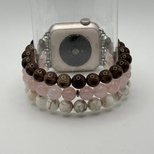 Smoky Quartz, Rose Quartz & Natural Howlite Apple Watch Band
