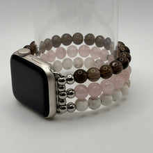 Smoky Quartz, Rose Quartz & Natural Howlite Apple Watch Band
