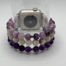 Amethyst, Crazy Lace Agate and Lepidolite Apple Watch Band