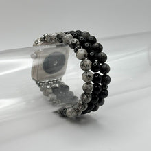 Larvikite, Obsidian and Sesame Jasper Apple Watch Band