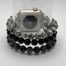 Larvikite, Obsidian and Sesame Jasper Apple Watch Band