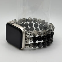 Larvikite, Obsidian and Sesame Jasper Apple Watch Band