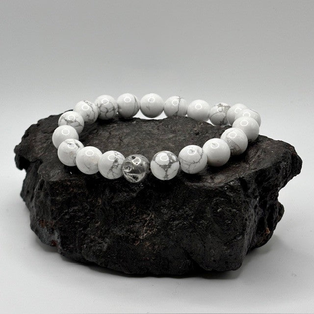 White Howlite Bracelet